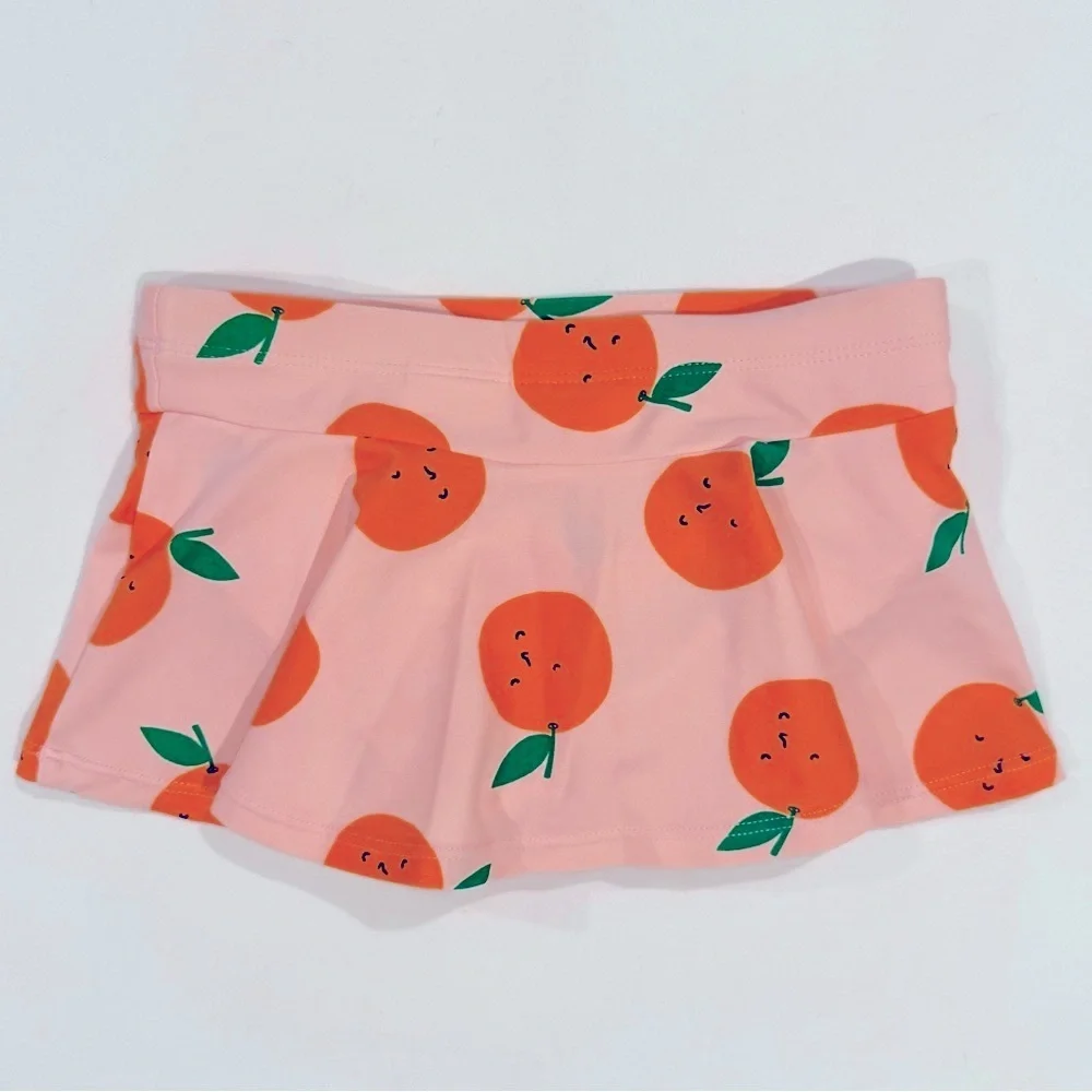 Hanna Andersson Sunblock Swim Skirt Girls 4 100 cm Rose Pink Oranges Beach Pool